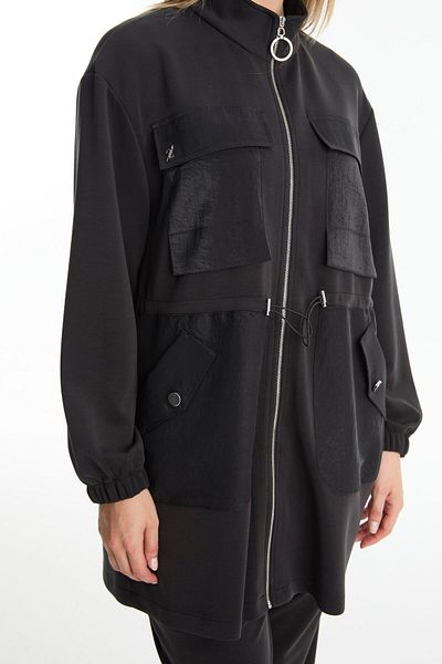 Zühre Black Sports Suit with Pocket Detail Tk-1498