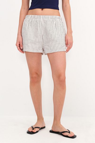 Addax Striped Pocket Shorts Ş13854