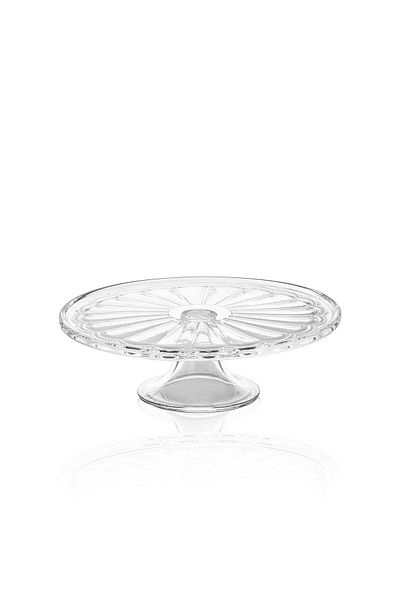 GUNES ZUCCACIYE The Mia Footed Cake Cake Glass Presentation Plate 30X30X9 cm
