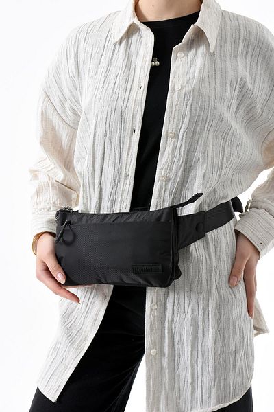 571 Collections Çanta Multi-Pocket Waist Bag Unisex Black (Model: 571-13-9R)