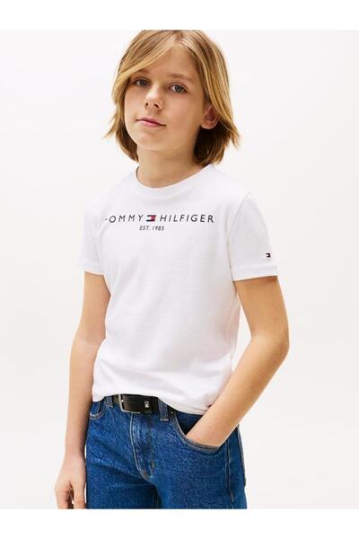 Tommy Hilfiger ESSENTIAL TEE - Print T-shirt - white