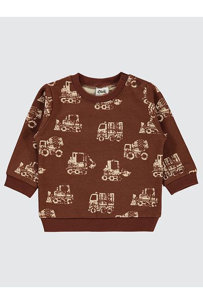 Civil Baby 6-18 Months Baby Boy Sweatshirt - Brown