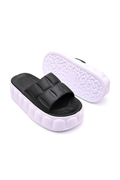 Tmall Women's Slippers, With Platform, Pd1030, Black