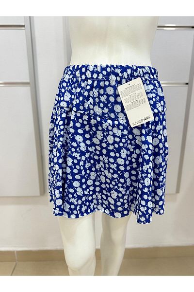 Esterella fustă pantaloni scurți pentru fete cu volan / fustă cu model de flori cu volan / fustă mini pantaloni scurți de vară