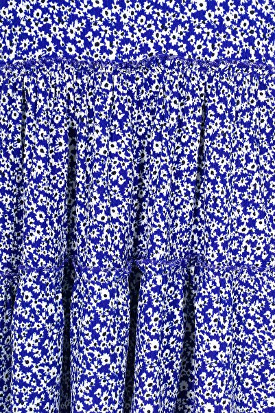 zepkids Κοριτσίστικο φόρεμα με λαιμόκοψη μηδενικό μανίκι με λουλουδάτο σχέδιο με στρώσεις καπέλο