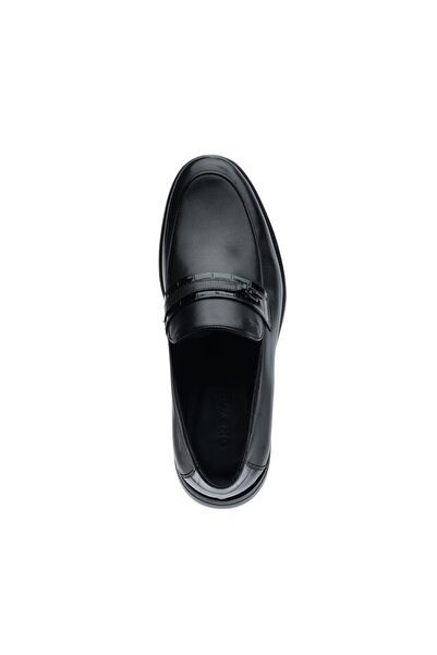 Greyder 64705 Siyah Hakiki Deri Erkek Loafer Ayakkabı