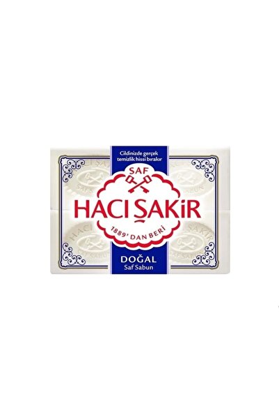 Hacı Şakir 4 عبوات من الصابون الصلب النقي 150x4 600 جرام