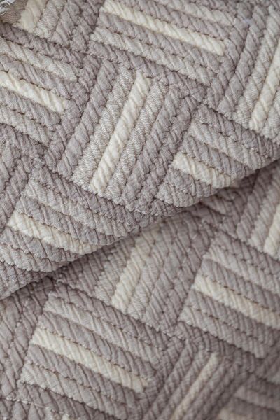 Apricitas HOME طقم غطاء سرير مزدوج SEVILLAGUE BEIGE - غطاء سرير