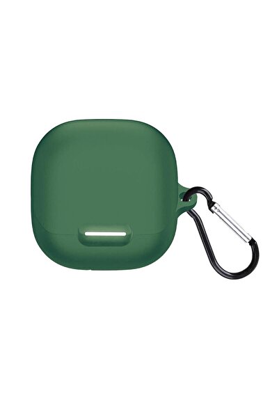 Microsonic Soundcore Liberty 4 NC Kılıf Askılı Mat Silikon Koyu Yeşil