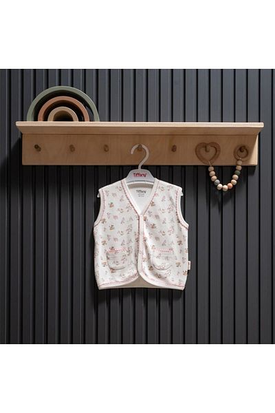 Tiffany Baby Girl Cute Cats Vest Ecru 34005