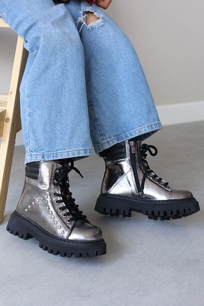 FAST STEP Γνήσιο δέρμα και γούνα Unisex Παιδικές Κλασικές Μπότες 612KFA1589-2