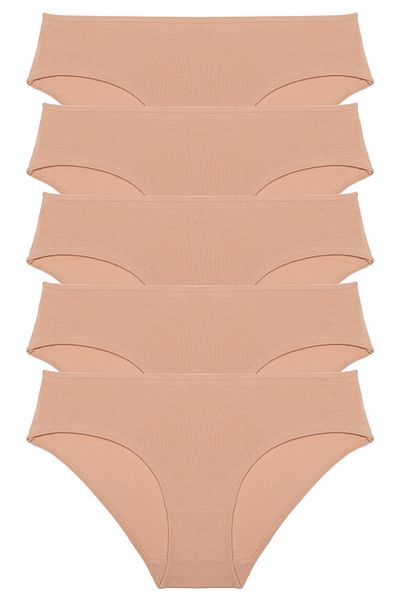Nicoletta Chiloți de damă Bikini cu talie înaltă Pachet de 5 Bumbac Lycra TEN