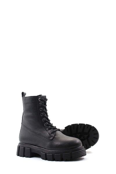FAST STEP Women's Classic Boots - Genuine Leather and Fur Detail 710KZA6001