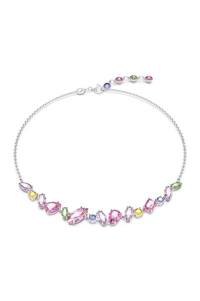 Swarovski 5658398 Necklace Gema:necklace Mini Frontal Pink/rhs