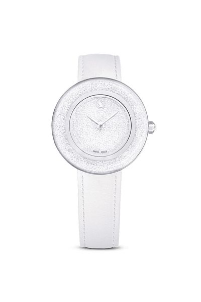 Swarovski 5668887 Crystalline Luster Wristwatch - White/Cry/Sts