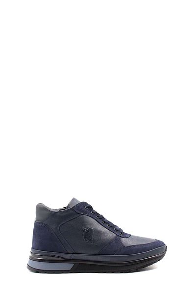FAST STEP Ανδρικές μπότες casual - Γνήσιο δέρμα και γούνα με λεπτομέρειες 856KMA3292