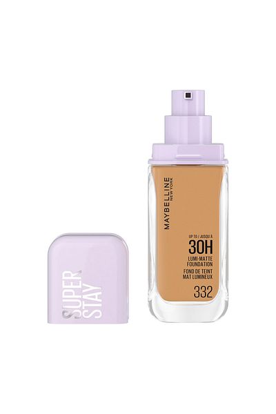 Maybelline New York كريم أساس سوبر ستاي لومي مات، تركيبة تدوم 30 ساعة، 332