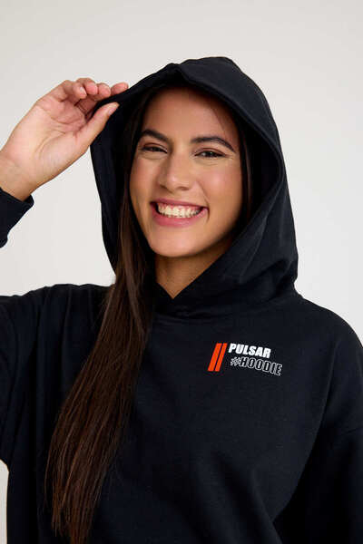 Pulsar Φούτερ με κουκούλα Μαύρο