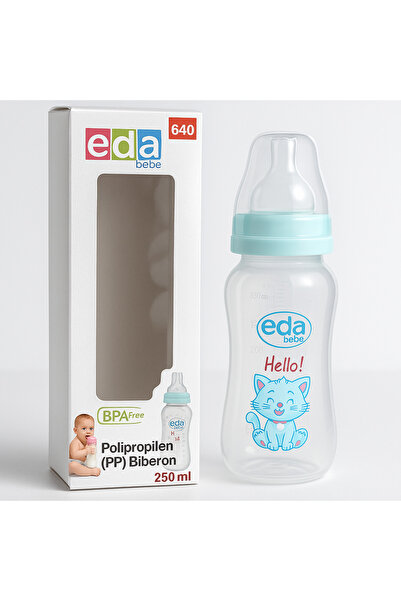 Eda 250 ml Biberon – BPA İçermez, Sızdırmaz Kapaklı, Ölçekli Gövde