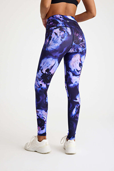 Pulsar Push Up Leggings Blue Print