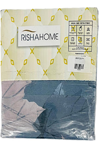 RISHAHOME Dreamweave 3-Piece Bedsheet Set – Double/Queen Size, Polyester, 240x254cm, Printed