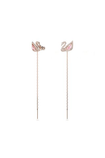 Swarovski 5469990 Dazzling Swan Earrings - PE LNG CZMO/ROS