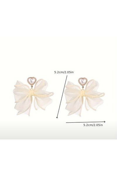 Store Vintage Şifon Kurdaleli Küpe