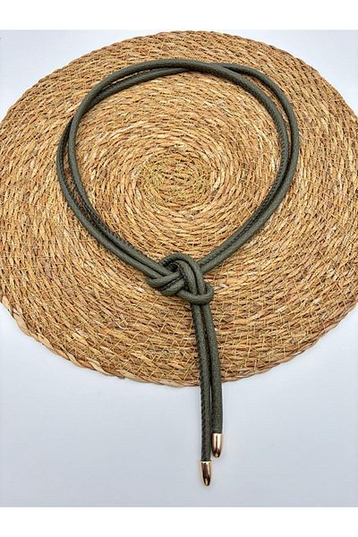 Desre Moda Knot Detailed Rope Belt Women's Belt, Jacket Belt, Shirt Belt,
