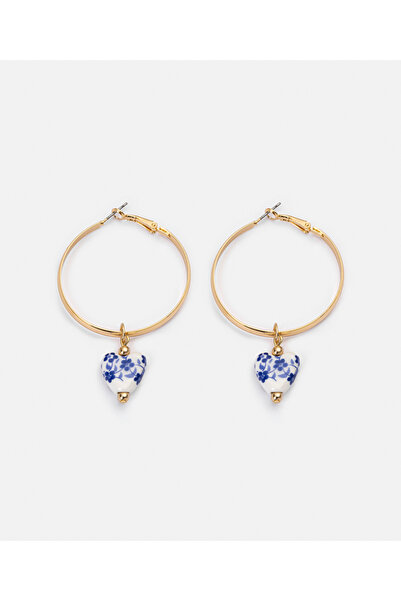 İpekyol Kalp uçlu halka küpe