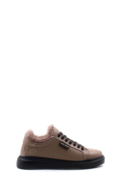 FAST STEP Γυναικεία παπούτσια casual από γνήσιο δέρμα Shearling - 160KZA950