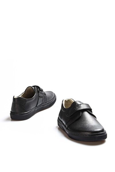 FAST STEP Unisex Hakiki Deri Bantlı Cırtlı Ortopedik Casual Günlük Çocuk Okul Ayakkabı Siyah 770fa912