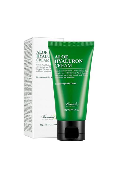 Benton Cremă hidratantă cu aloe și acid hialuronic, Benton, Aloe Hyaluron Cream, 50g