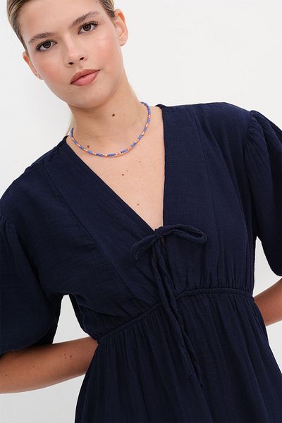 Addax Watermelon Sleeve Midi Dress E3008