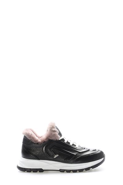 FAST STEP Pantofi casual de damă din piele naturală și blană 197KZAA01