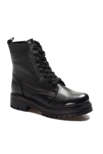 FAST STEP Cizme clasice de damă din piele naturală și blană 757kza21075