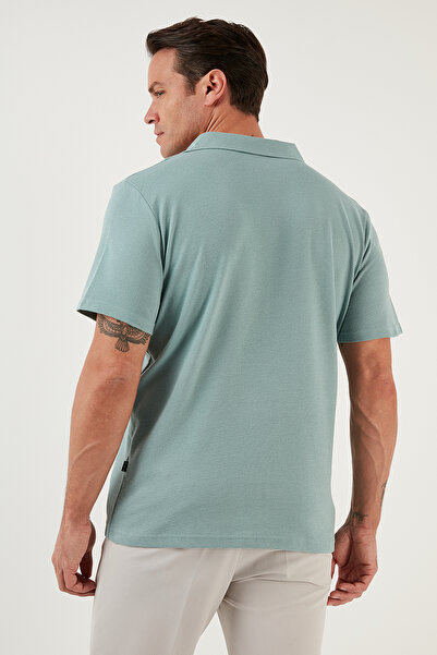 Buratti Cotton Regular Fit Short Sleeve 2'Li Package Shirt Men's Shirt 5902640S2