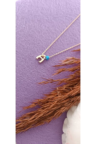 NAS fashion Mavi Boncuklu A Harfli Kolye Zarif, Kişiye Özel Ve Şık Tasarım