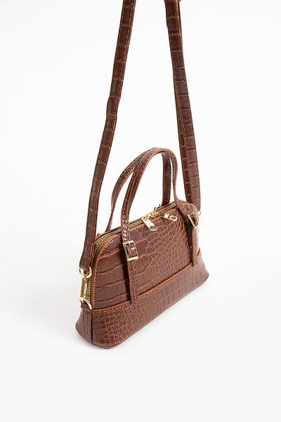 NBİBAGS Long Strap Croc Clucth Tiret Women's Hand and Shoulder Bag