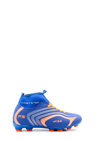 FAST STEP Sax Orange High-top Socks Crampon Astroturf Football Sports Shoes 930xa034k
