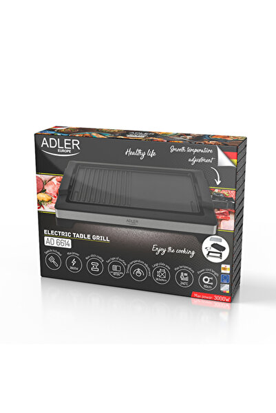 adler Electric Grill Ad 6614, 2000 W