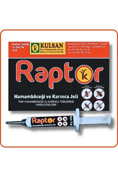 Külsan Raptor Hamamböceği Kalorifer Böceği Jeli | 5 Gram