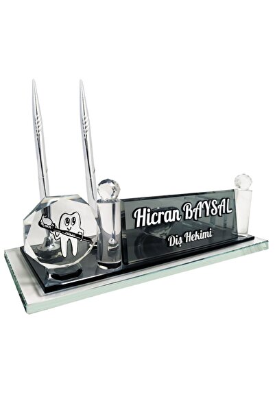 Sentez Masa Üstü İsimlik Diş Hekimine Hediye Masa Isimliği