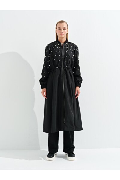 SÜFF Süff İnci Çakımlı Paraşüt Trençkot