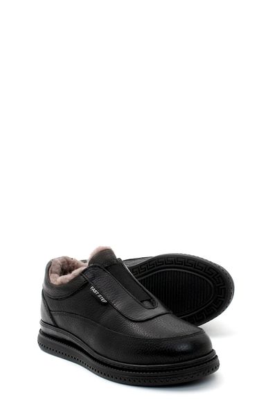 FAST STEP Pantofi casual de damă din piele naturală și blană 583KZA7024
