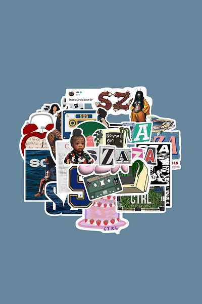 dadi ramba Sza Sticker Pack -Bullet Journal- Agenda -Laptop Sticker Decal