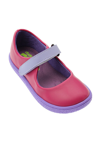 Panço Kız Çocuk Tek Bantlı Pembe Babet