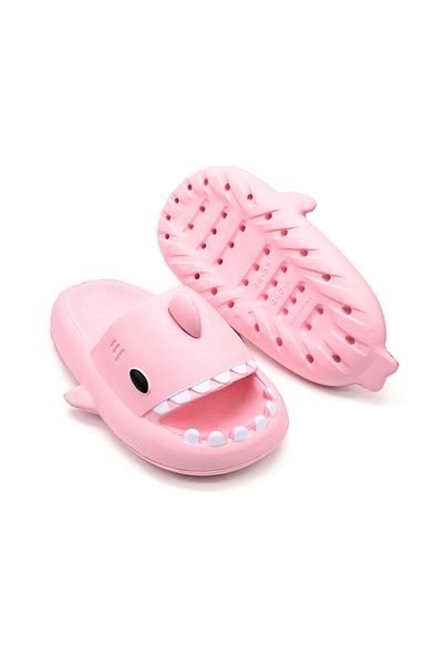 Tmall Women's And Children's Slippers, Shark Shape, Foam, Lightweight, Pd1043, Pink