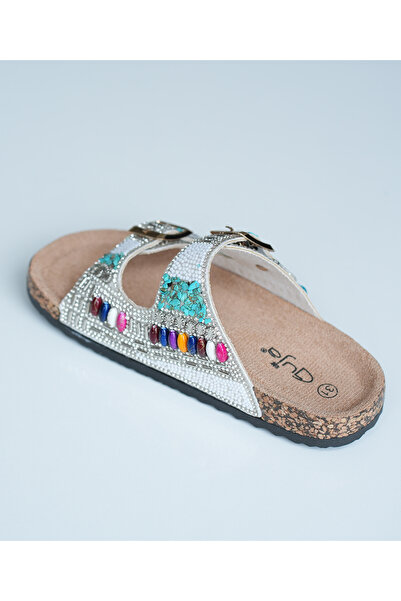 Guja Білі камінці, деталізовані дівочі капці 25Y106-6