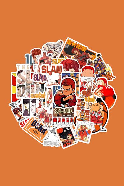 dadi ramba Slam Dunk Sticker Pack -Bullet Journal- Agenda -Laptop Label Sticker