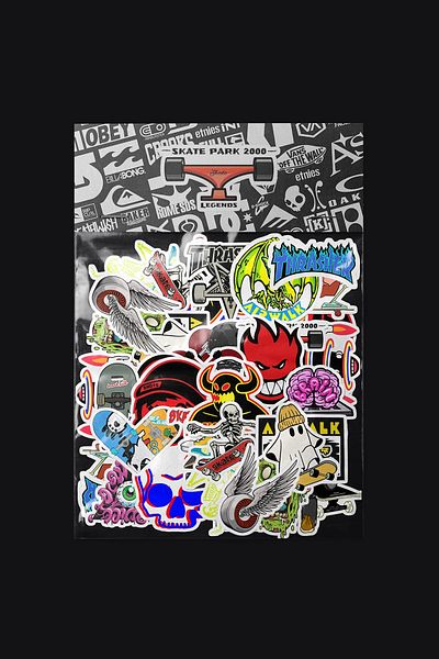 dadi ramba Skateboard V2 Sticker Pack -Bullet Journal- Agenda -Laptop Sticker Decal